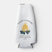 Happy Campers Camping Vacking Family Trip Custom Flesjeskoeler (Voorkant)