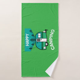 Happy Campers | Caravaner | Camper Sierkussen Mu Badhanddoek