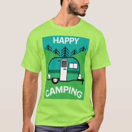 Happy Campers | Caravaner | Camper Sierkussen Mu T-shirt