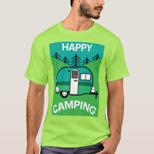 Happy Campers Caravaner Camper Sierkussen Mu T-shirt