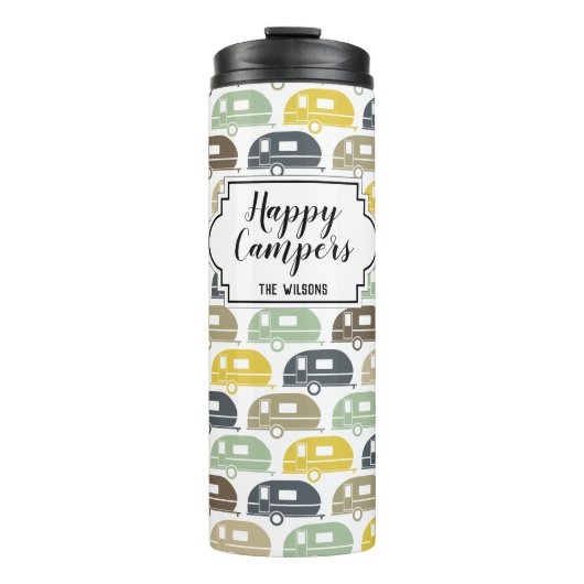 Happy Campers Custom Camping Thermosbeker (Voorkant)