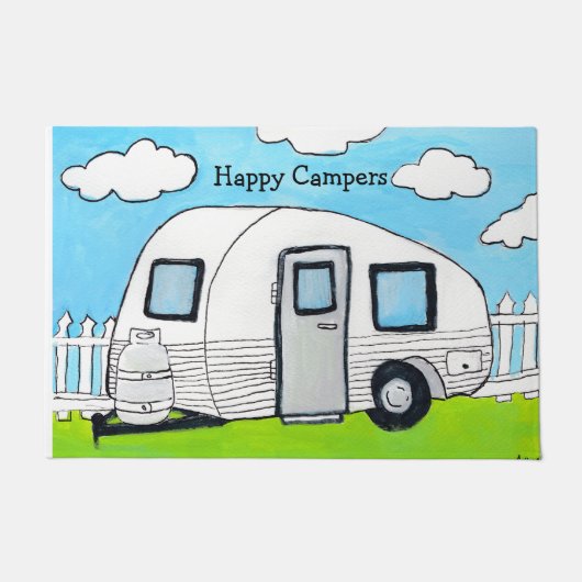 Happy Campers Deurmat (Voorkant)