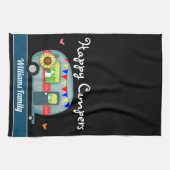 Happy Campers Familienaam Theedoek (Horizontaal)