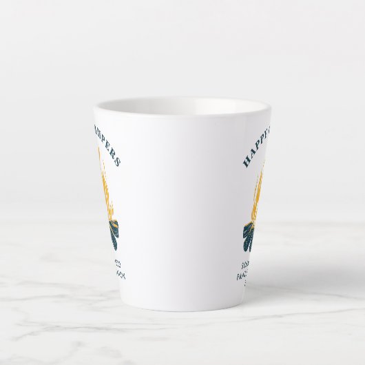 Happy Campers Family Reunion Custom Latte Mok (Voorkant)