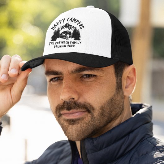 Happy Campers Family Reunion Trucker Pet