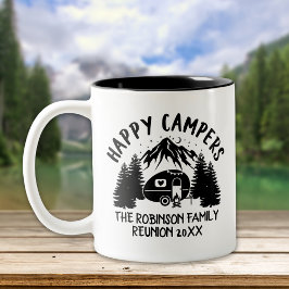 Happy Campers Family Road Trip Tweekleurige Koffiemok