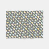 Happy Campers Fleece Deken (Voorkant (Horizontaal))