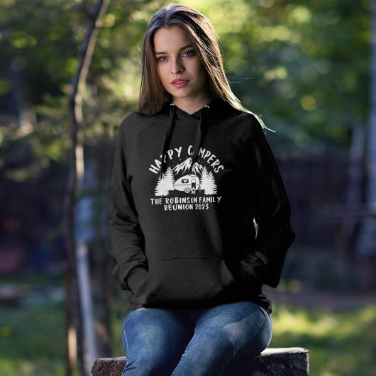 Happy Campers - Funny Family Reunion Hoodie