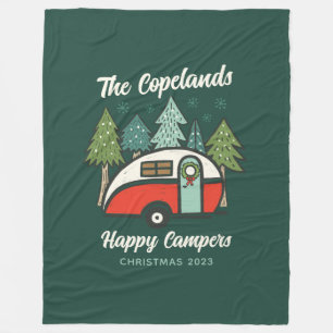 Happy Campers gepersonaliseerd Fleece Deken