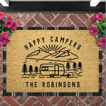Happy Campers Gepersonaliseerde Aangepaste Familie