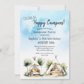 Happy Campers glamp tipi tent logeerpartij Kaart (Voorkant)