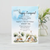 Happy Campers glamp tipi tent logeerpartij Kaart (Staand voorkant)