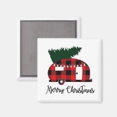 ***HAPPY CAMPER'S*** KERSTMAGNEET MAGNEET (Voorkant / Achterkant)