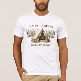 Happy Campers Kids Verjaardagsfeestje T-shirt