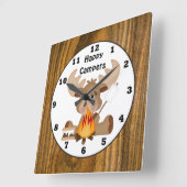 Happy Campers maakt leuke wandklok mogelijk (Hoek)