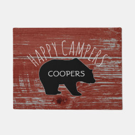 Happy Campers | Monogram Rustisch Rood Barn Beer Deurmat