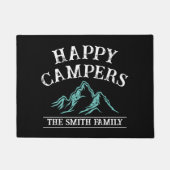 Happy Campers Mountain Adventure Camping Family Deurmat (Voorkant)