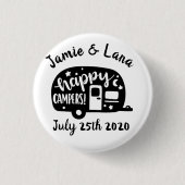 Happy Campers  ontwerp Ronde Button 3,2 Cm (Voorkant)