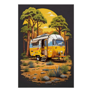 Happy Campers Perfect Poster