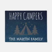 Happy Campers Personalized Camping Tent Starry Sky Deurmat (Voorkant)