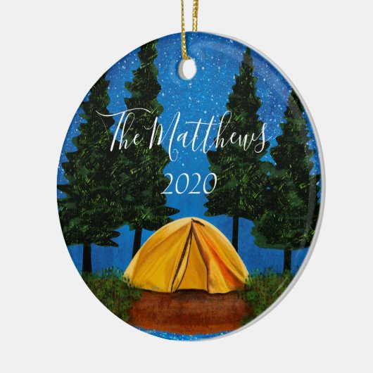 Happy Campers Personalized Family Ornament (Links)