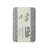Happy Campers Personalized RV Badmat (Voorkant Verticaal)