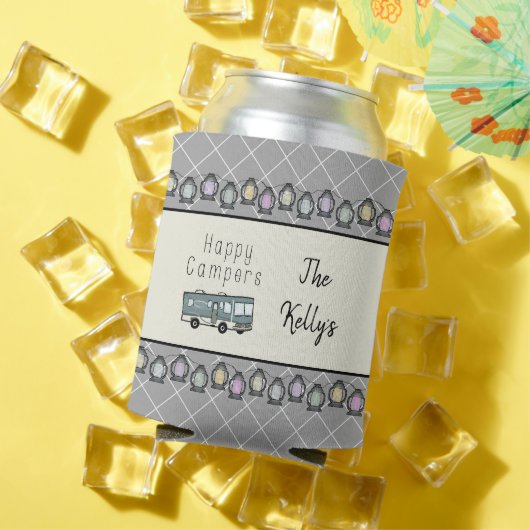 Happy Campers Personalized RV Blikjeskoeler (Insitu Zomer)