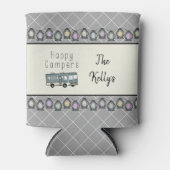 Happy Campers Personalized RV Blikjeskoeler (Voorkant)