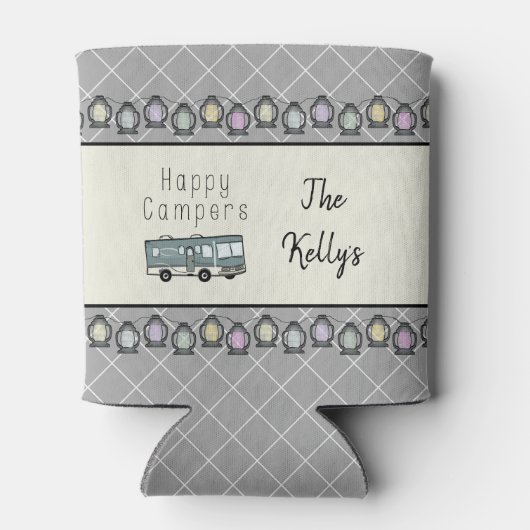 Happy Campers Personalized RV Blikjeskoeler (Achterkant)