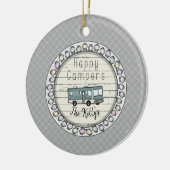 Happy Campers Personalized RV Keramisch Ornament (Links)