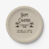 Happy Campers Personalized RV Papieren Bordje (Voorkant)
