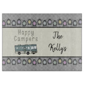 Happy Campers Personalized RV Snijplank (Voorkant)