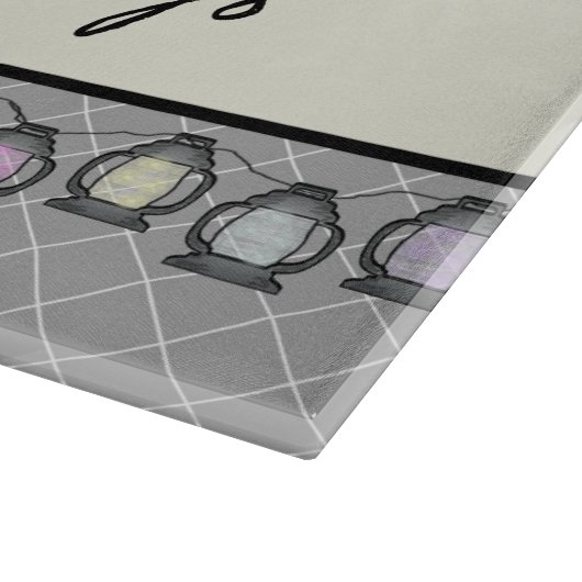 Happy Campers Personalized RV Snijplank (Hoek)