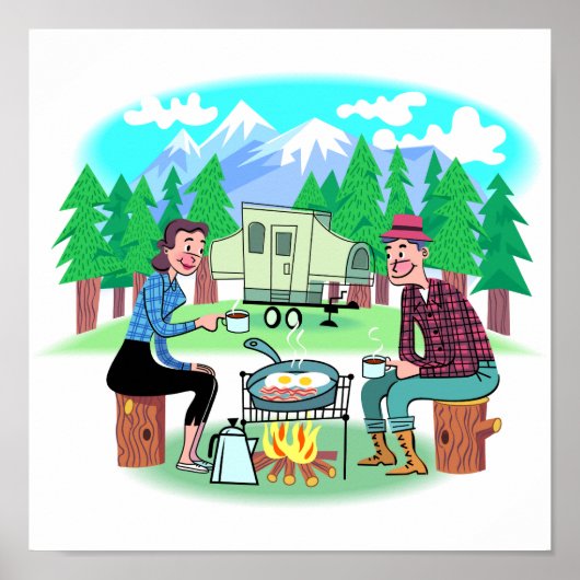 Happy Campers Poster (Voorkant)