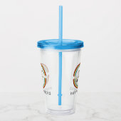 Happy Campers Rainbow RV Sunset Motorhome RV Acryl Drinkbeker (Rechts)