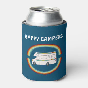Happy Campers Rainbows Whimsical Motorhome RVing Blikjeskoeler