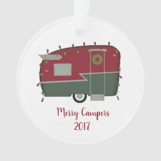 Happy Campers Retro Vintage-kerstversiering Ornament