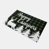 Happy Campers Rustic Buffalo Check Pset & Deer Deurmat (Schuin)