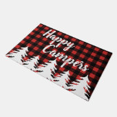 Happy Campers Rustic Buffalo Check Pset & Forest Deurmat (Schuin)