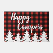 Happy Campers Rustic Buffalo Check Pset & Forest Deurmat (Voorkant)