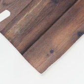 Happy Campers Rustic Camping Trailer Familienaam Fleece Deken (Hoek)