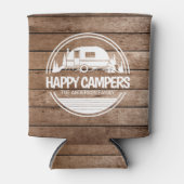 Happy Campers Rustic Wood Camping Blikjeskoeler (Voorkant)