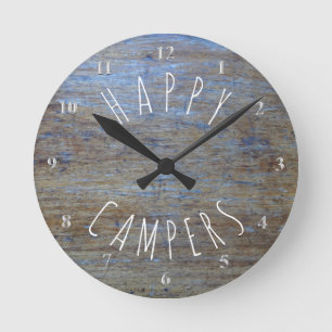 Happy Campers Rustic Wood   Pensioenfonds voor kam Ronde Klok