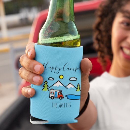 Happy Campers RV Mountains Camping Camp Blikjeskoeler