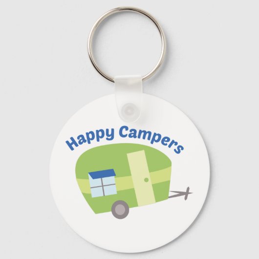 Happy Campers Sleutelhanger (Voorkant)