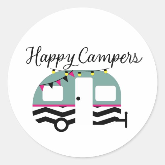 Happy Campers Sticker (Voorkant)