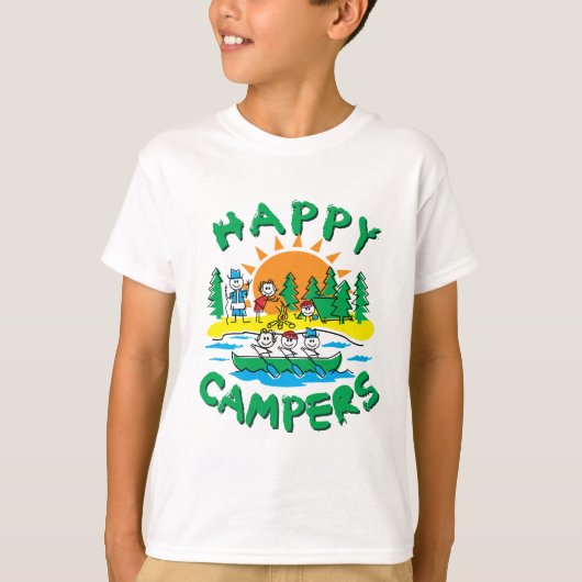 Happy Campers T-shirt (Voorkant)