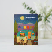 Happy Campers Trailer Achtergrond Briefkaart (Staand voorkant)