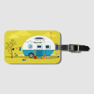 Happy Campers Trailer Bagagelabel