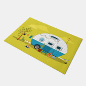 Happy Campers Trailer Deurmat (Schuin)